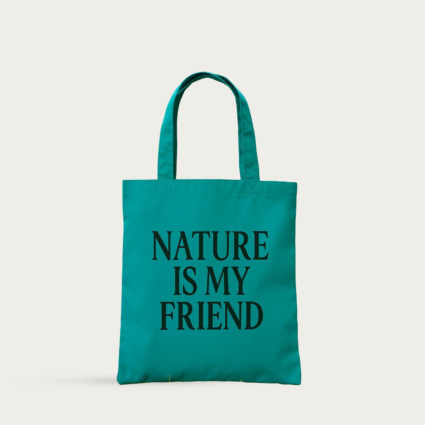 Statement-Print Cotton Tote Bags