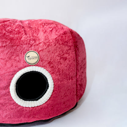 Plush Cat Cave Pet Bed