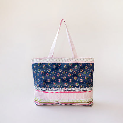 Vintage Floral Clothing Tote Bag