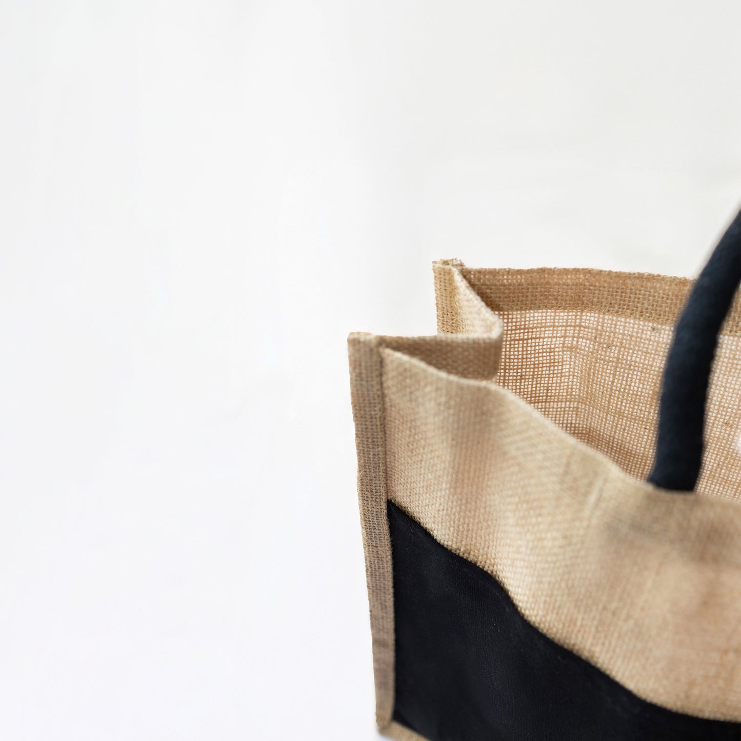 Canvas Tote Bag with Button Closure