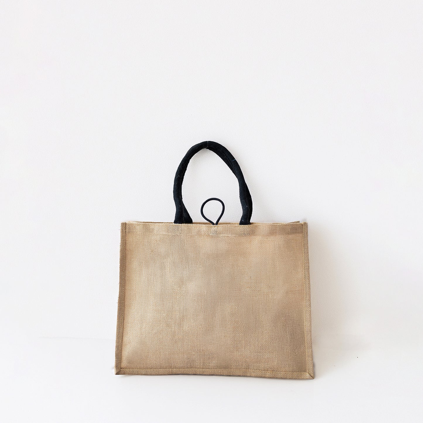 Canvas Tote Bag with Button Closure