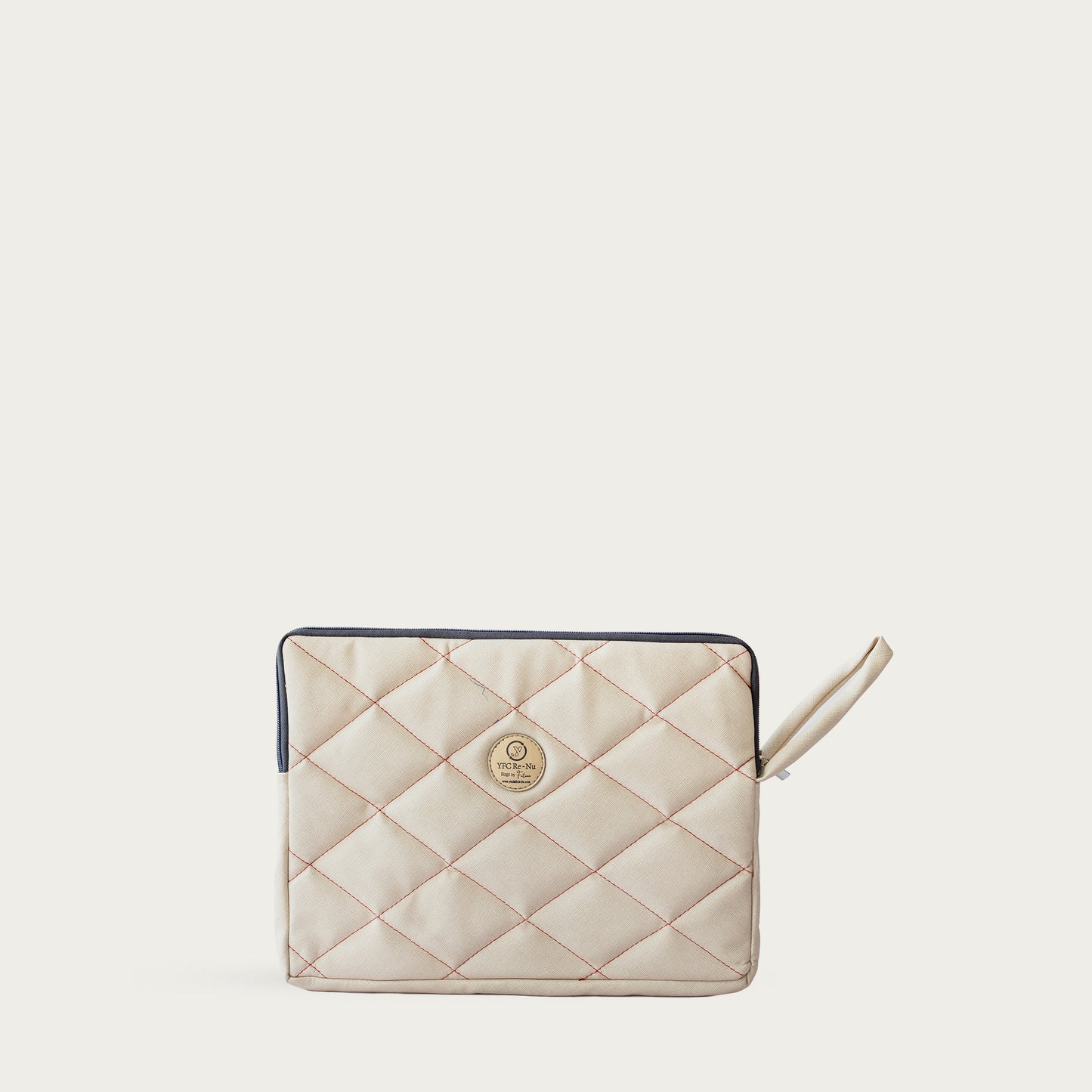 Quilted Genuine Leather Laptop Sleeve Case