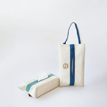 Hanging Tissue Holder Green