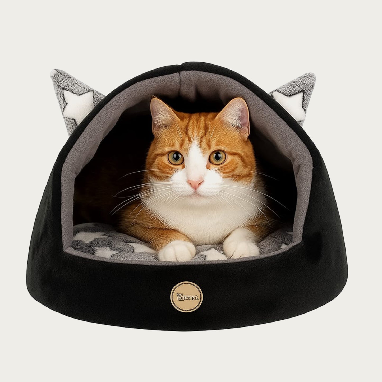 Vonking Cat Cave Bed with Plush Interior