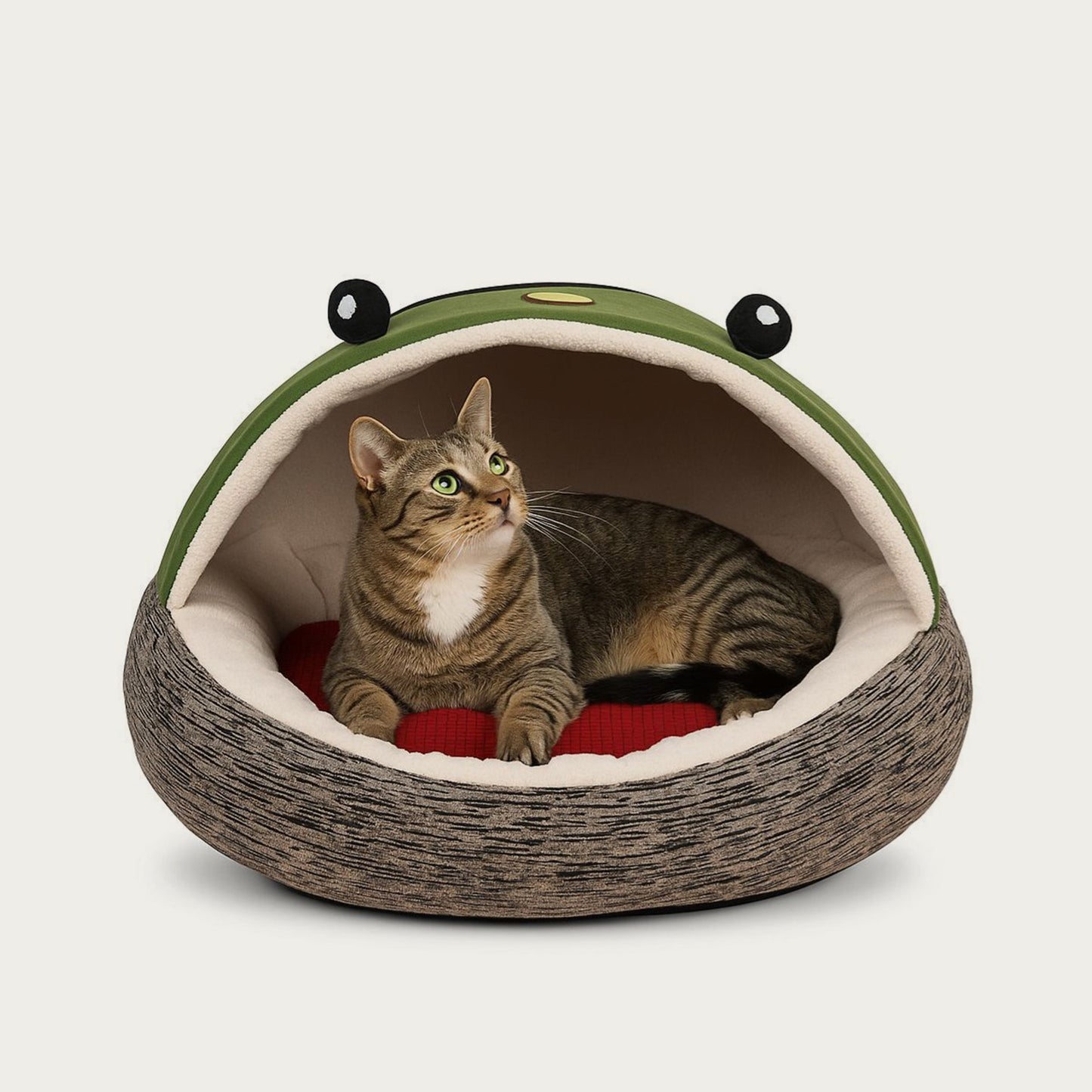 Cat Cave Bed with Plush Cushion