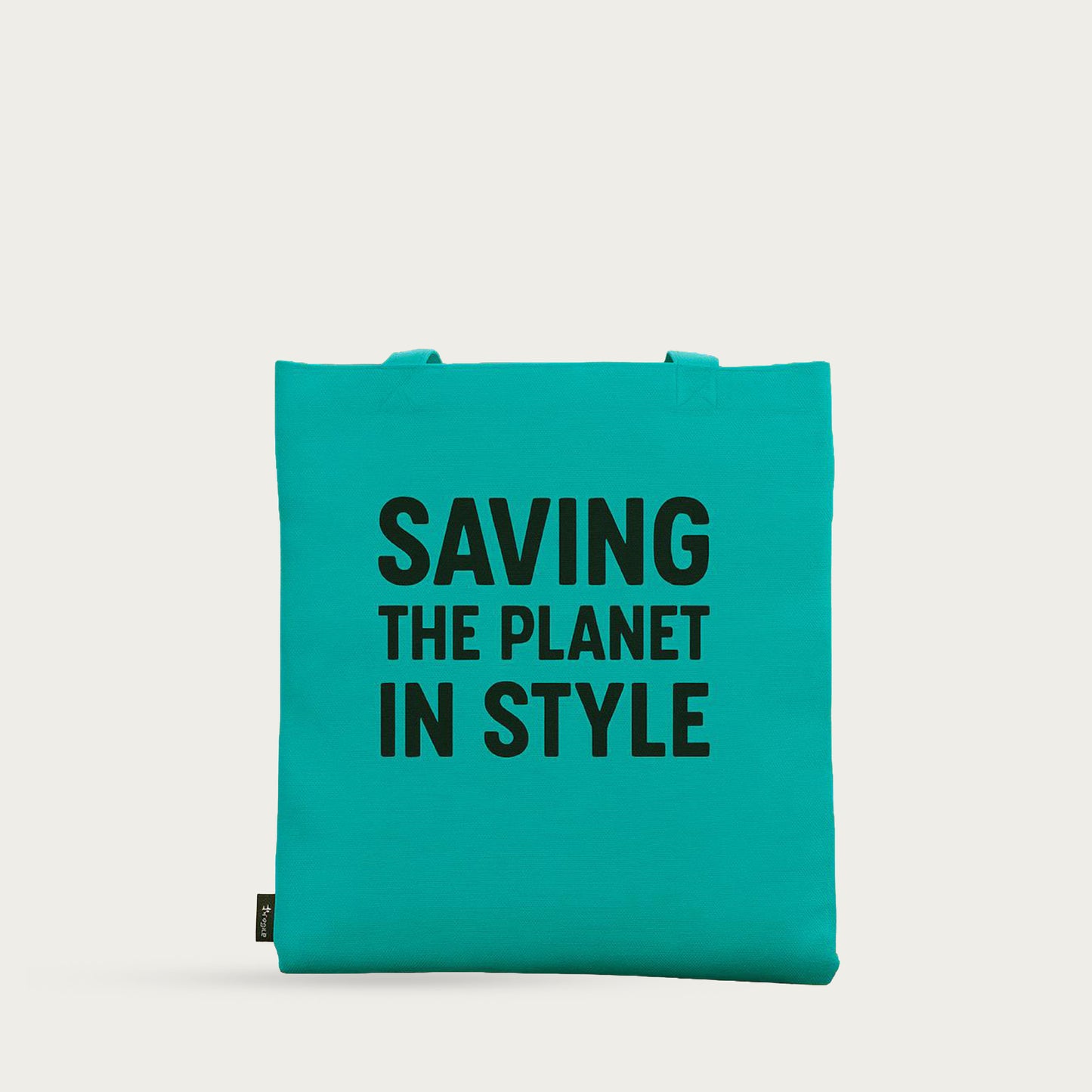 Statement-Print Cotton Tote Bags